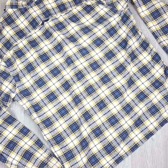 Vintage Tommy Hilfiger Tommy Jeans Long Sleeve Plaid Flannel Spell Out Pocket - Picture 10 of 11